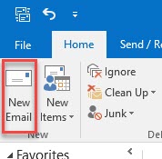 Outlook new mail message